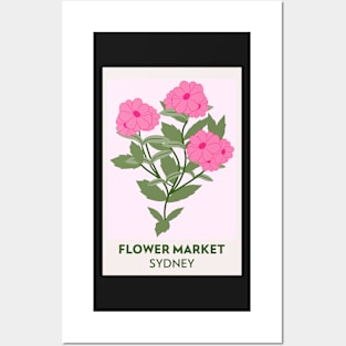 Sydney Botanical Flower Market Posters and Art